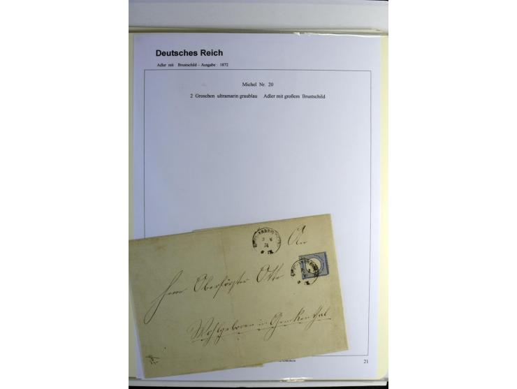 1872/1874, meist ungebrauchte und gestempelte ab Mi.-Nr. 1 (u.a. ungebraucht, doppelt sign. Pfenninger) mit einigen besseren 