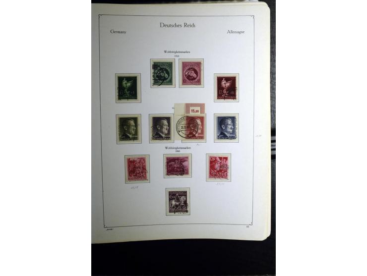 1872/1945, gestempelte Sammlung mit u.a. Mi.-Nr. 24 (repariert, Fotobefund Krug BPP), 28 (repariert, Fotobefund Krug BPP), 66