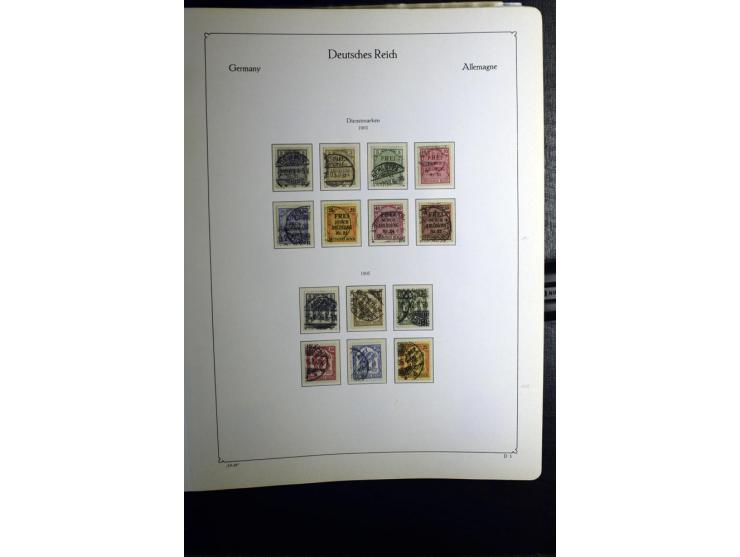 1872/1945, gestempelte Sammlung mit u.a. Mi.-Nr. 24 (repariert, Fotobefund Krug BPP), 28 (repariert, Fotobefund Krug BPP), 66