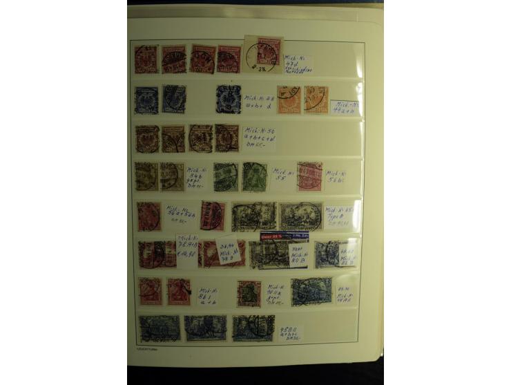 1872/1945, gestempelte Sammlung mit u.a. Mi.-Nr. 24 (repariert, Fotobefund Krug BPP), 28 (repariert, Fotobefund Krug BPP), 66