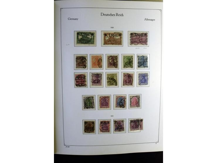 1872/1945, gestempelte Sammlung mit u.a. Mi.-Nr. 24 (repariert, Fotobefund Krug BPP), 28 (repariert, Fotobefund Krug BPP), 66