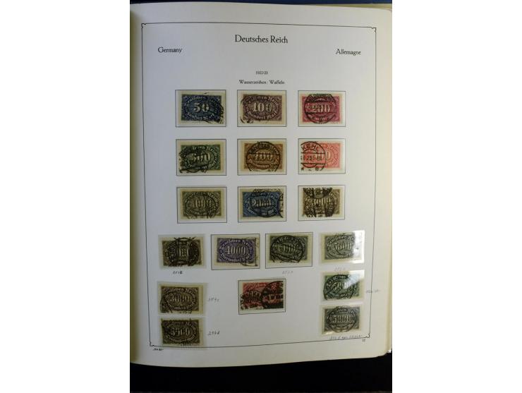 1872/1945, gestempelte Sammlung mit u.a. Mi.-Nr. 24 (repariert, Fotobefund Krug BPP), 28 (repariert, Fotobefund Krug BPP), 66