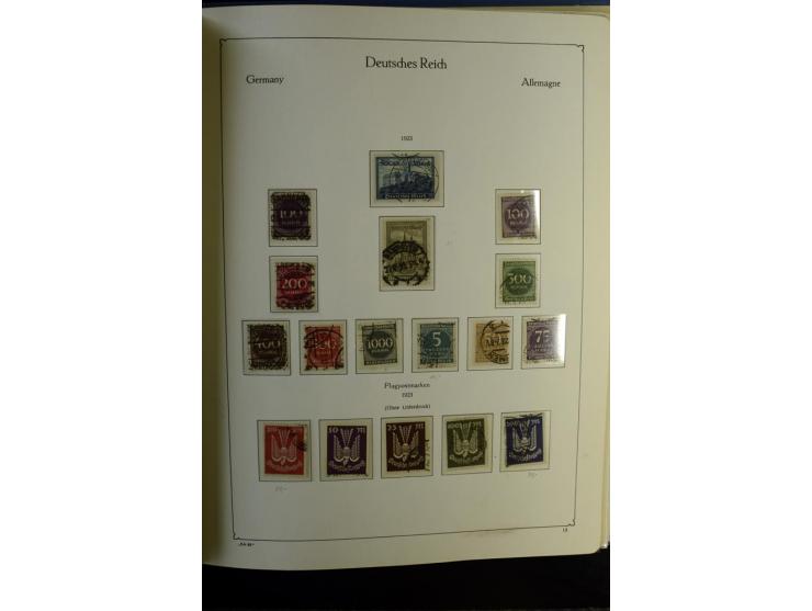1872/1945, gestempelte Sammlung mit u.a. Mi.-Nr. 24 (repariert, Fotobefund Krug BPP), 28 (repariert, Fotobefund Krug BPP), 66