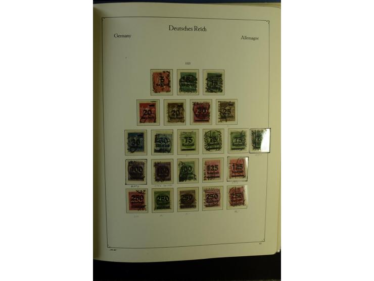 1872/1945, gestempelte Sammlung mit u.a. Mi.-Nr. 24 (repariert, Fotobefund Krug BPP), 28 (repariert, Fotobefund Krug BPP), 66