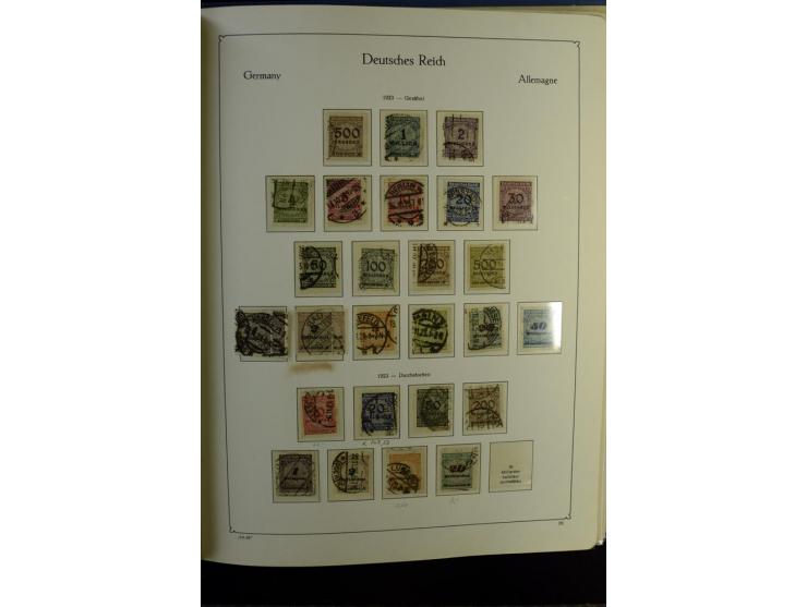 1872/1945, gestempelte Sammlung mit u.a. Mi.-Nr. 24 (repariert, Fotobefund Krug BPP), 28 (repariert, Fotobefund Krug BPP), 66