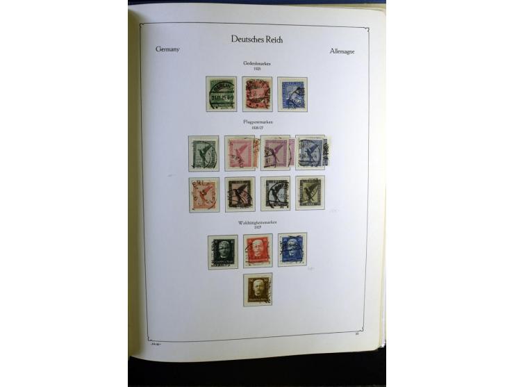 1872/1945, gestempelte Sammlung mit u.a. Mi.-Nr. 24 (repariert, Fotobefund Krug BPP), 28 (repariert, Fotobefund Krug BPP), 66