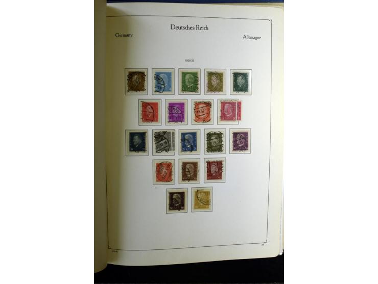 1872/1945, gestempelte Sammlung mit u.a. Mi.-Nr. 24 (repariert, Fotobefund Krug BPP), 28 (repariert, Fotobefund Krug BPP), 66
