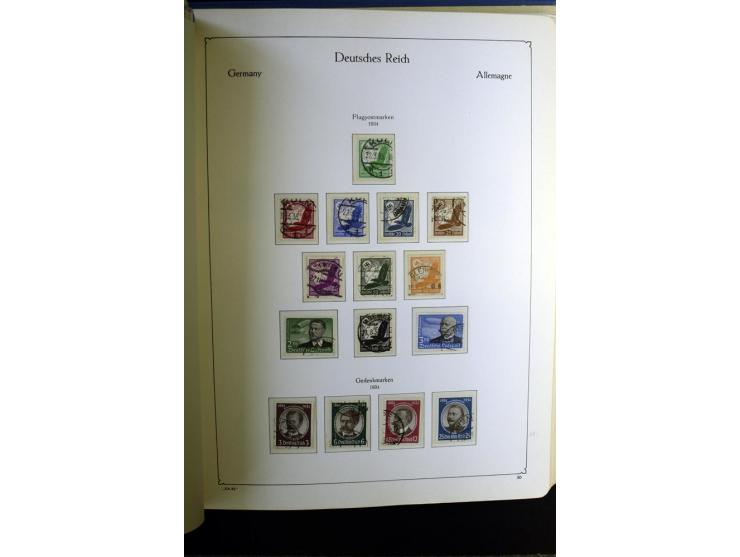 1872/1945, gestempelte Sammlung mit u.a. Mi.-Nr. 24 (repariert, Fotobefund Krug BPP), 28 (repariert, Fotobefund Krug BPP), 66