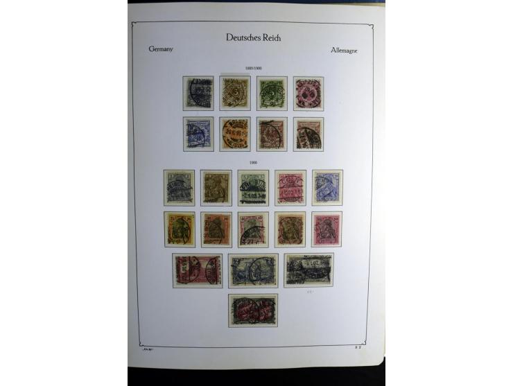 1872/1945, gestempelte Sammlung mit u.a. Mi.-Nr. 24 (repariert, Fotobefund Krug BPP), 28 (repariert, Fotobefund Krug BPP), 66
