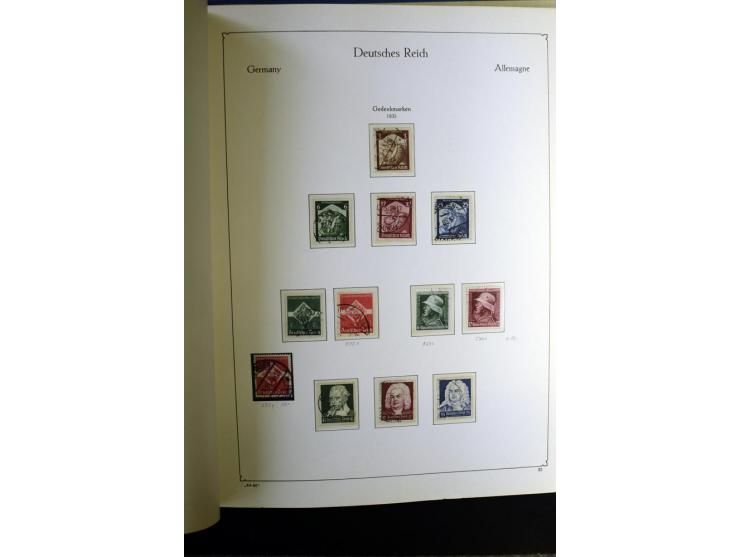 1872/1945, gestempelte Sammlung mit u.a. Mi.-Nr. 24 (repariert, Fotobefund Krug BPP), 28 (repariert, Fotobefund Krug BPP), 66