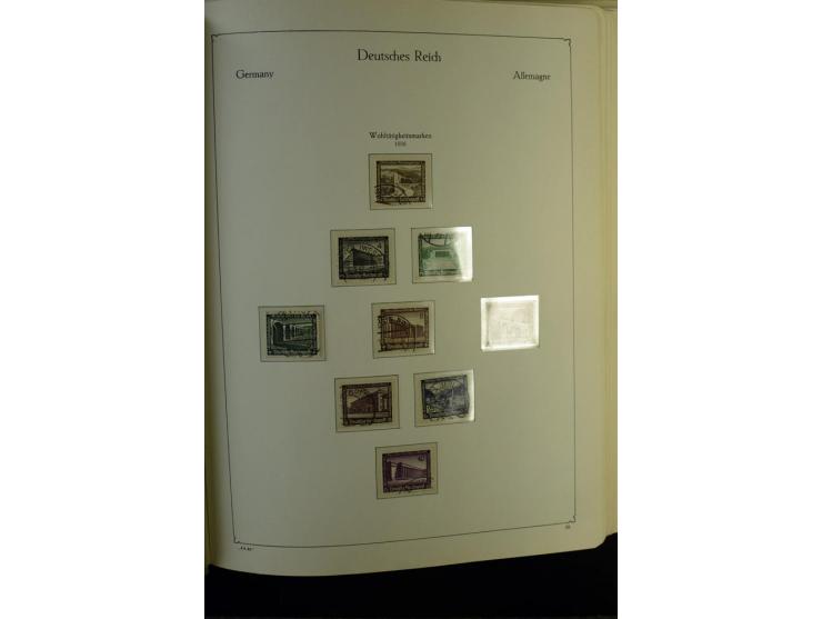 1872/1945, gestempelte Sammlung mit u.a. Mi.-Nr. 24 (repariert, Fotobefund Krug BPP), 28 (repariert, Fotobefund Krug BPP), 66