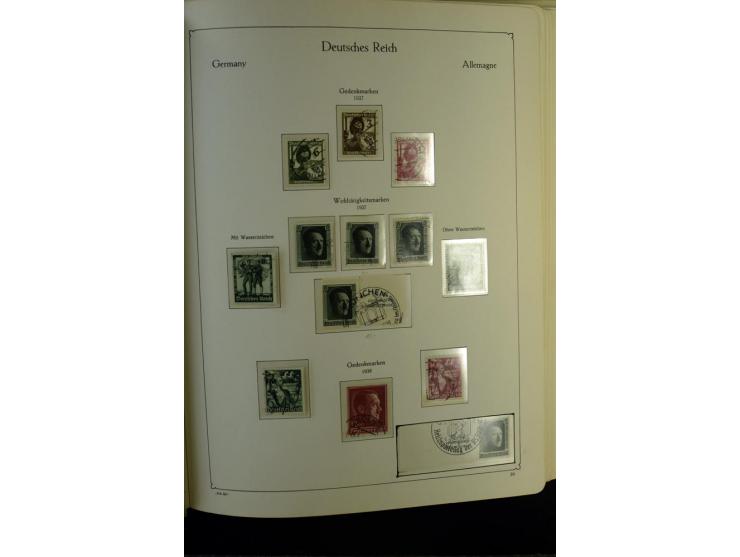 1872/1945, gestempelte Sammlung mit u.a. Mi.-Nr. 24 (repariert, Fotobefund Krug BPP), 28 (repariert, Fotobefund Krug BPP), 66