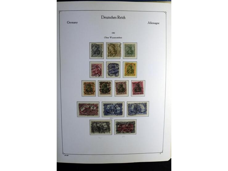 1872/1945, gestempelte Sammlung mit u.a. Mi.-Nr. 24 (repariert, Fotobefund Krug BPP), 28 (repariert, Fotobefund Krug BPP), 66