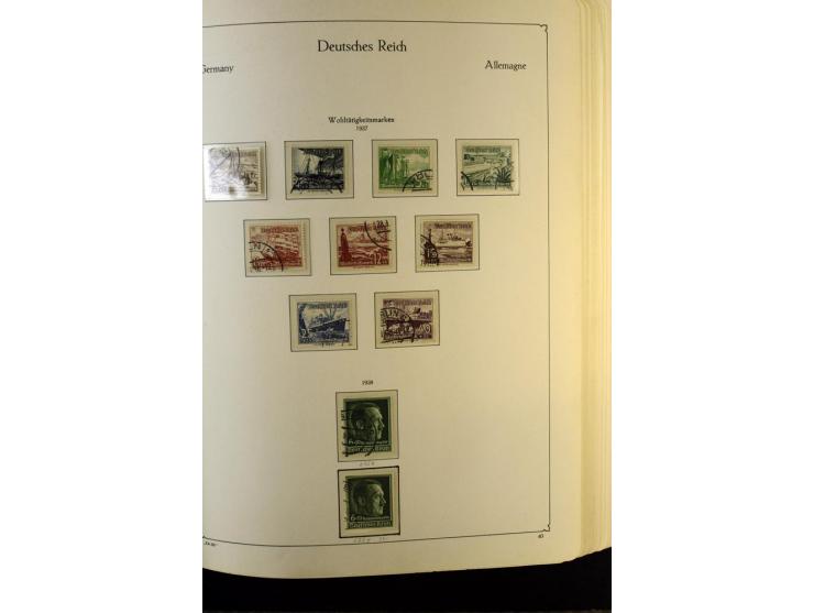 1872/1945, gestempelte Sammlung mit u.a. Mi.-Nr. 24 (repariert, Fotobefund Krug BPP), 28 (repariert, Fotobefund Krug BPP), 66