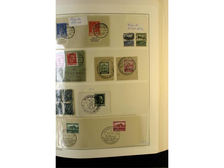 1872/1945, gestempelte Sammlung mit u.a. Mi.-Nr. 24 (repariert, Fotobefund Krug BPP), 28 (repariert, Fotobefund Krug BPP), 66