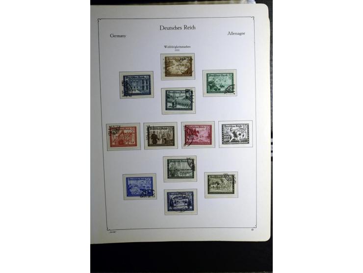 1872/1945, gestempelte Sammlung mit u.a. Mi.-Nr. 24 (repariert, Fotobefund Krug BPP), 28 (repariert, Fotobefund Krug BPP), 66