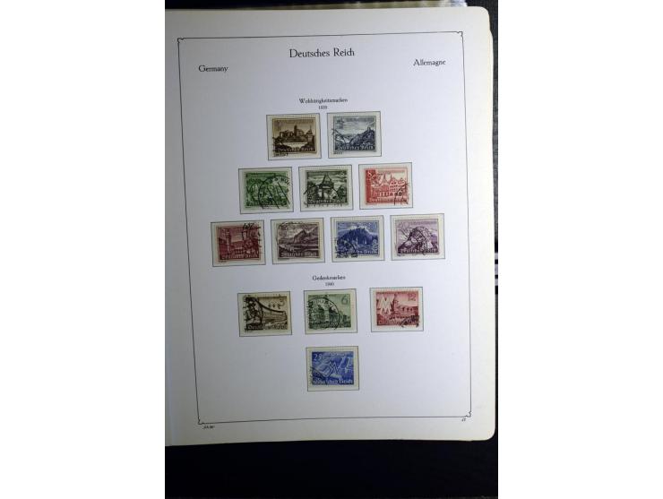 1872/1945, gestempelte Sammlung mit u.a. Mi.-Nr. 24 (repariert, Fotobefund Krug BPP), 28 (repariert, Fotobefund Krug BPP), 66