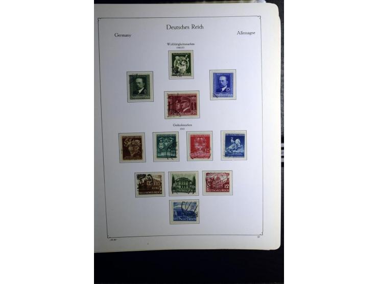 1872/1945, gestempelte Sammlung mit u.a. Mi.-Nr. 24 (repariert, Fotobefund Krug BPP), 28 (repariert, Fotobefund Krug BPP), 66