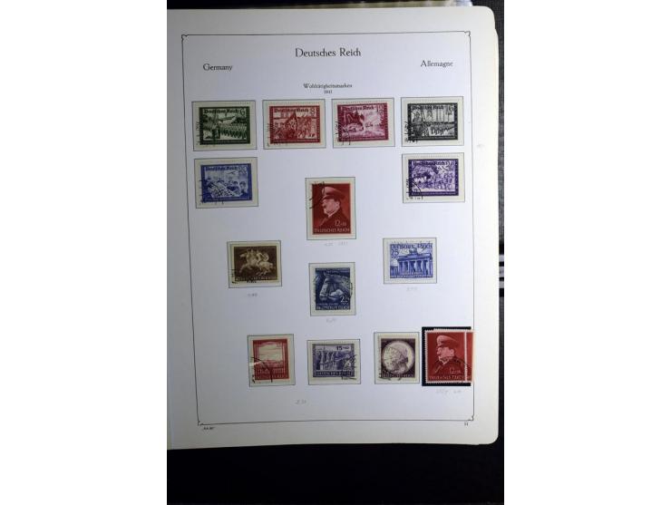 1872/1945, gestempelte Sammlung mit u.a. Mi.-Nr. 24 (repariert, Fotobefund Krug BPP), 28 (repariert, Fotobefund Krug BPP), 66