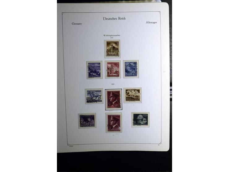 1872/1945, gestempelte Sammlung mit u.a. Mi.-Nr. 24 (repariert, Fotobefund Krug BPP), 28 (repariert, Fotobefund Krug BPP), 66