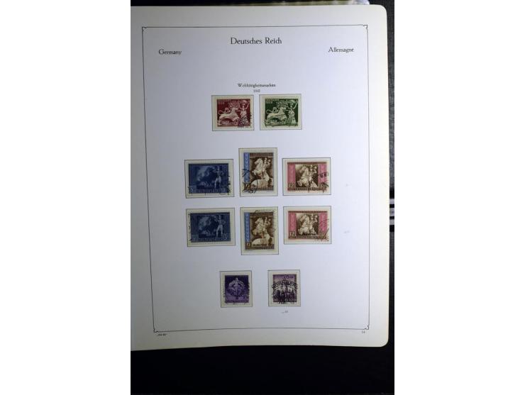 1872/1945, gestempelte Sammlung mit u.a. Mi.-Nr. 24 (repariert, Fotobefund Krug BPP), 28 (repariert, Fotobefund Krug BPP), 66