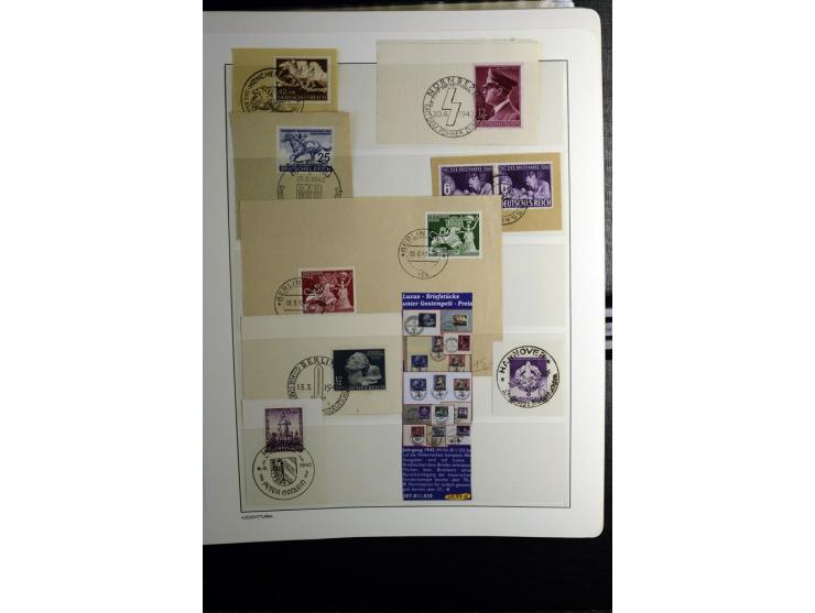 1872/1945, gestempelte Sammlung mit u.a. Mi.-Nr. 24 (repariert, Fotobefund Krug BPP), 28 (repariert, Fotobefund Krug BPP), 66