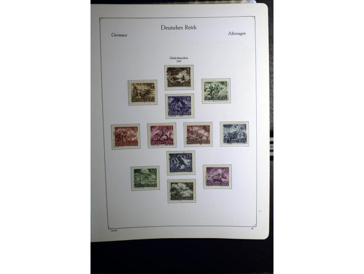 1872/1945, gestempelte Sammlung mit u.a. Mi.-Nr. 24 (repariert, Fotobefund Krug BPP), 28 (repariert, Fotobefund Krug BPP), 66