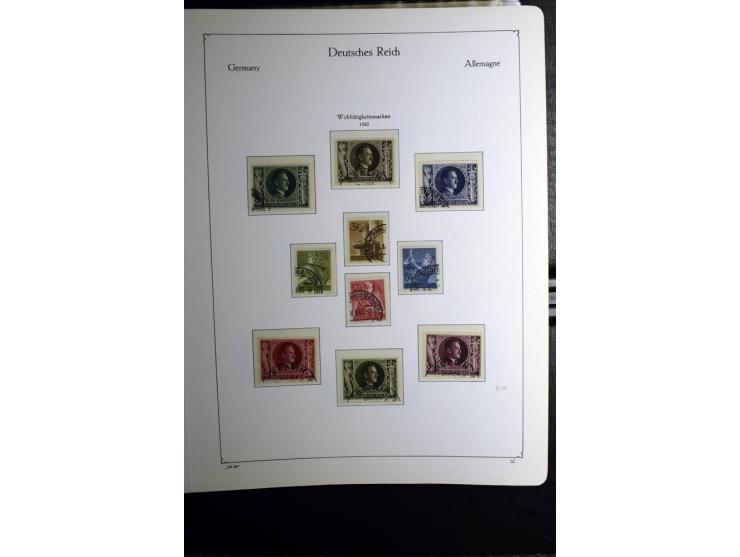 1872/1945, gestempelte Sammlung mit u.a. Mi.-Nr. 24 (repariert, Fotobefund Krug BPP), 28 (repariert, Fotobefund Krug BPP), 66