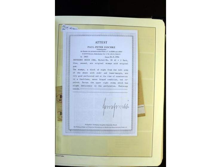 1872/1945, postfrische und ungebrauchte, reichhaltige Sammlung mit guten Farben, Abarten etc., ab Weimar kpl., dabei vieles m