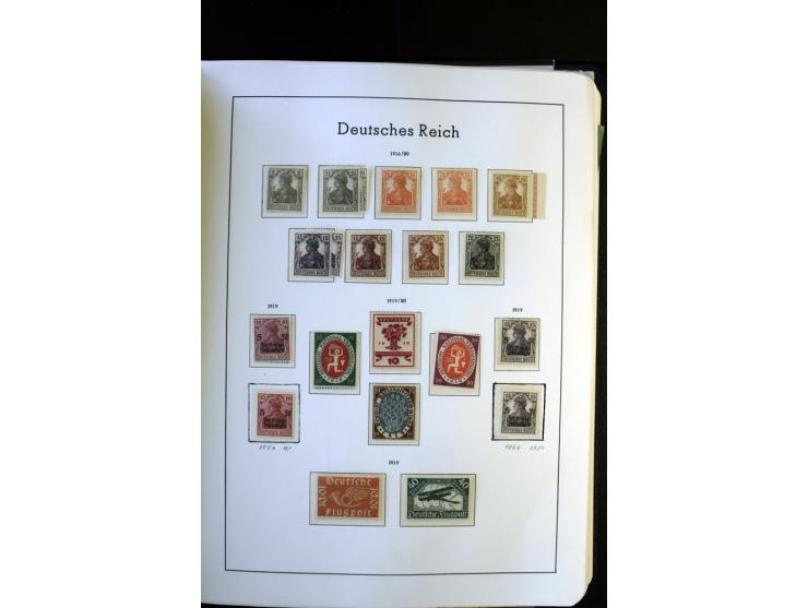1872/1945, postfrische und ungebrauchte, reichhaltige Sammlung mit guten Farben, Abarten etc., ab Weimar kpl., dabei vieles m