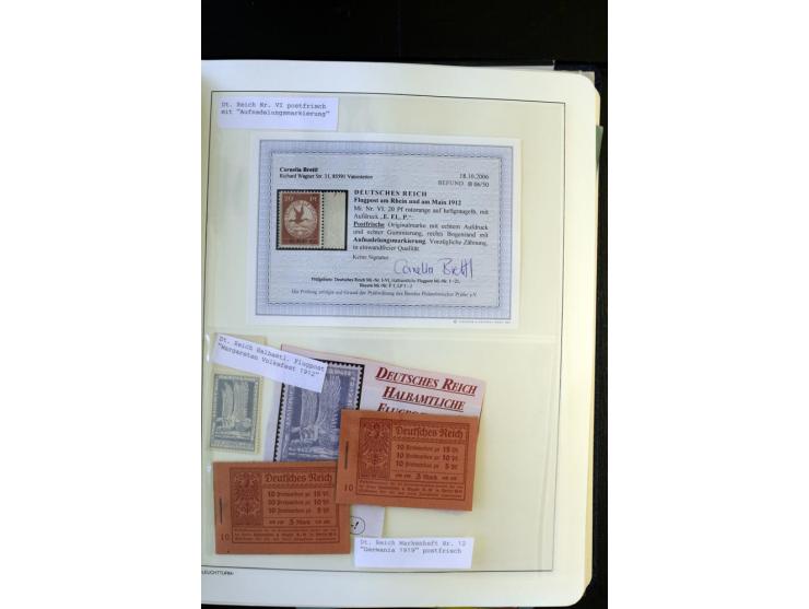 1872/1945, postfrische und ungebrauchte, reichhaltige Sammlung mit guten Farben, Abarten etc., ab Weimar kpl., dabei vieles m
