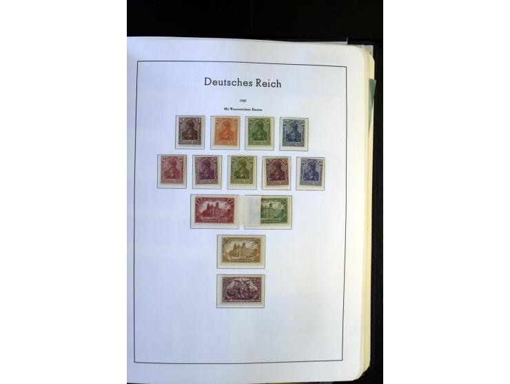1872/1945, postfrische und ungebrauchte, reichhaltige Sammlung mit guten Farben, Abarten etc., ab Weimar kpl., dabei vieles m