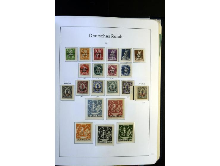 1872/1945, postfrische und ungebrauchte, reichhaltige Sammlung mit guten Farben, Abarten etc., ab Weimar kpl., dabei vieles m