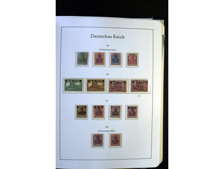 1872/1945, postfrische und ungebrauchte, reichhaltige Sammlung mit guten Farben, Abarten etc., ab Weimar kpl., dabei vieles m