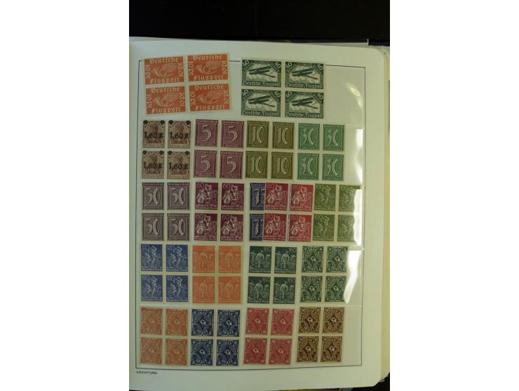 1872/1945, postfrische und ungebrauchte, reichhaltige Sammlung mit guten Farben, Abarten etc., ab Weimar kpl., dabei vieles m