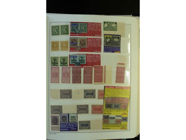 1872/1945, postfrische und ungebrauchte, reichhaltige Sammlung mit guten Farben, Abarten etc., ab Weimar kpl., dabei vieles m