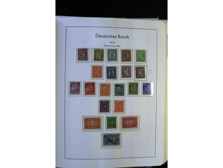 1872/1945, postfrische und ungebrauchte, reichhaltige Sammlung mit guten Farben, Abarten etc., ab Weimar kpl., dabei vieles m