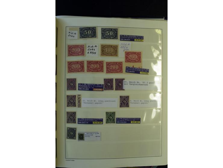 1872/1945, postfrische und ungebrauchte, reichhaltige Sammlung mit guten Farben, Abarten etc., ab Weimar kpl., dabei vieles m