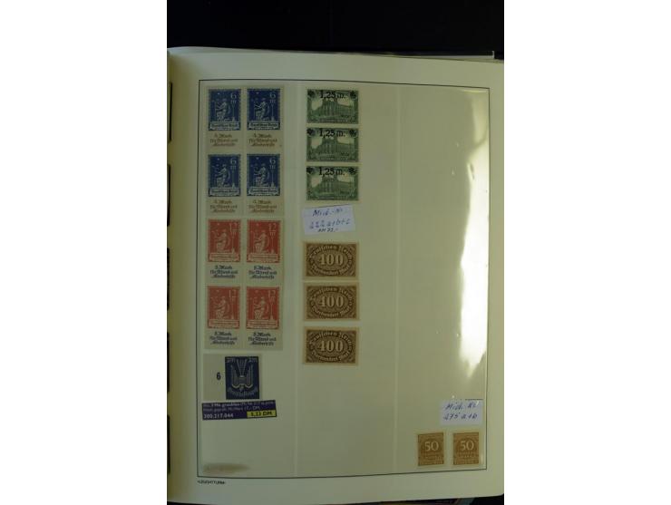 1872/1945, postfrische und ungebrauchte, reichhaltige Sammlung mit guten Farben, Abarten etc., ab Weimar kpl., dabei vieles m