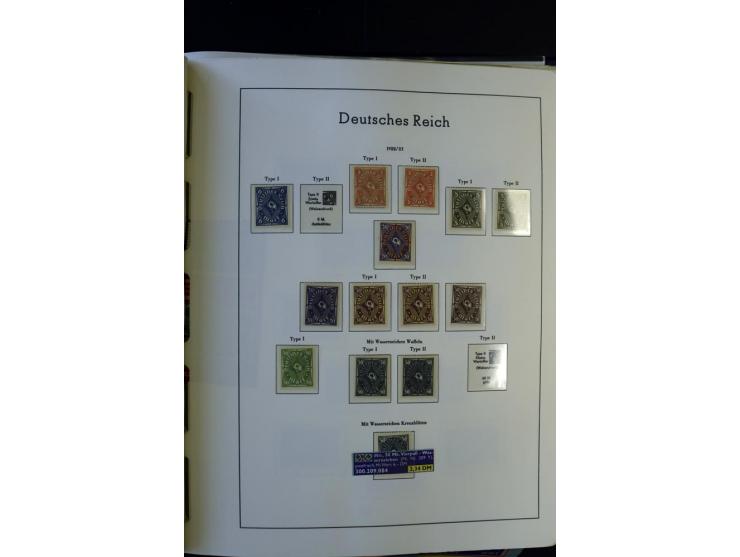 1872/1945, postfrische und ungebrauchte, reichhaltige Sammlung mit guten Farben, Abarten etc., ab Weimar kpl., dabei vieles m