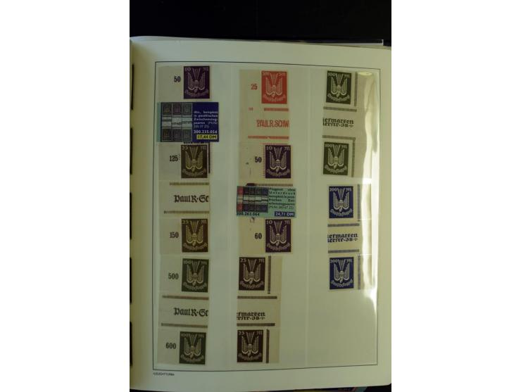 1872/1945, postfrische und ungebrauchte, reichhaltige Sammlung mit guten Farben, Abarten etc., ab Weimar kpl., dabei vieles m