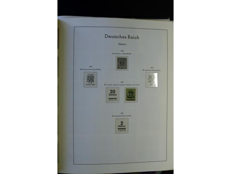 1872/1945, postfrische und ungebrauchte, reichhaltige Sammlung mit guten Farben, Abarten etc., ab Weimar kpl., dabei vieles m