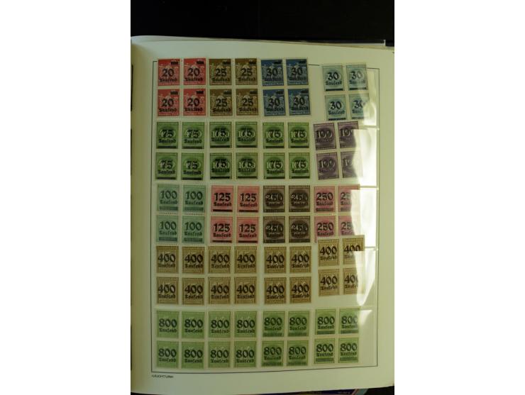 1872/1945, postfrische und ungebrauchte, reichhaltige Sammlung mit guten Farben, Abarten etc., ab Weimar kpl., dabei vieles m