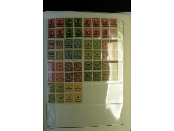 1872/1945, postfrische und ungebrauchte, reichhaltige Sammlung mit guten Farben, Abarten etc., ab Weimar kpl., dabei vieles m