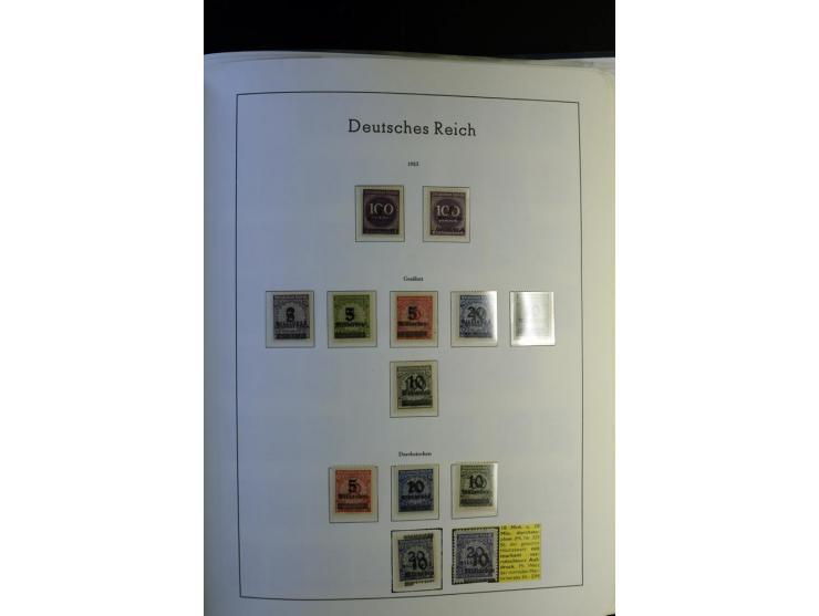 1872/1945, postfrische und ungebrauchte, reichhaltige Sammlung mit guten Farben, Abarten etc., ab Weimar kpl., dabei vieles m