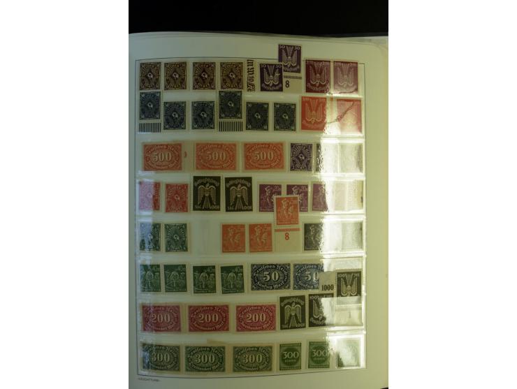 1872/1945, postfrische und ungebrauchte, reichhaltige Sammlung mit guten Farben, Abarten etc., ab Weimar kpl., dabei vieles m