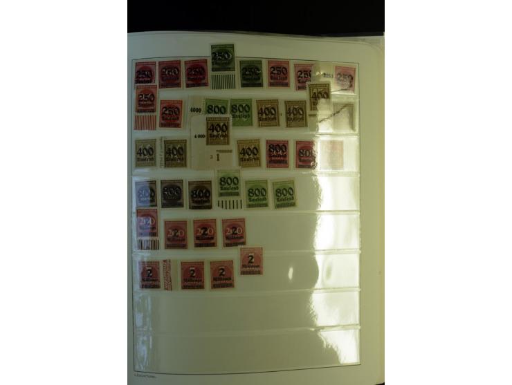1872/1945, postfrische und ungebrauchte, reichhaltige Sammlung mit guten Farben, Abarten etc., ab Weimar kpl., dabei vieles m