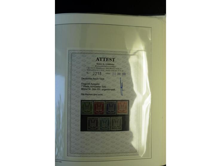 1872/1945, postfrische und ungebrauchte, reichhaltige Sammlung mit guten Farben, Abarten etc., ab Weimar kpl., dabei vieles m
