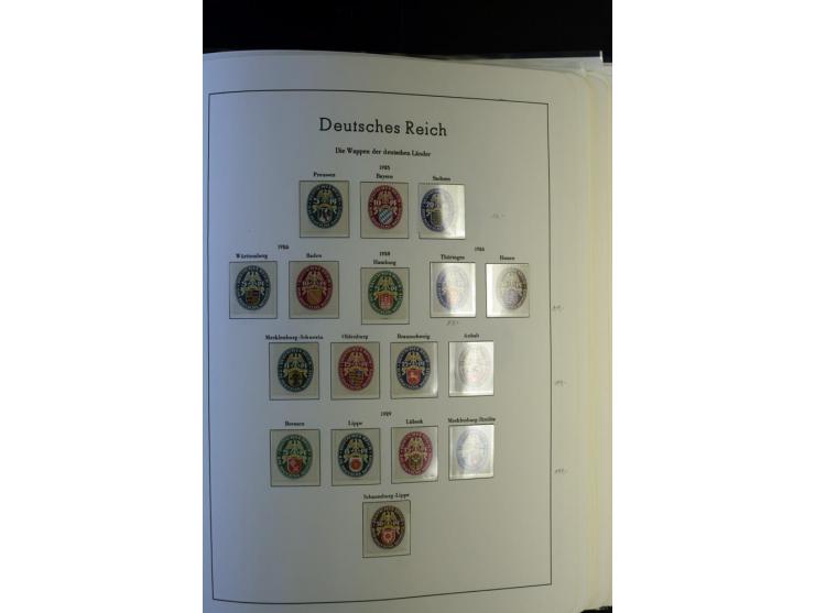 1872/1945, postfrische und ungebrauchte, reichhaltige Sammlung mit guten Farben, Abarten etc., ab Weimar kpl., dabei vieles m