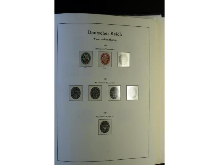 1872/1945, postfrische und ungebrauchte, reichhaltige Sammlung mit guten Farben, Abarten etc., ab Weimar kpl., dabei vieles m